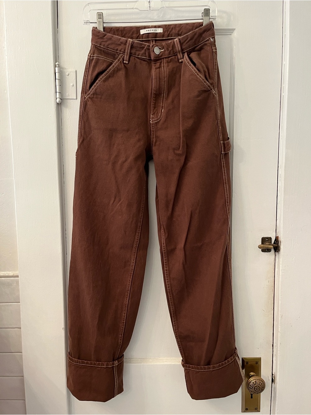 PacSun Brown BF Carpenter Jeans, Sz 24 Juniors